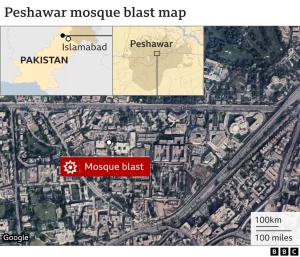 Peshawar police line sucide attack on mosque